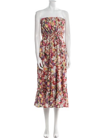 Batsheva x Laura Ashley Dresses Floral Print Midi Length Dress M