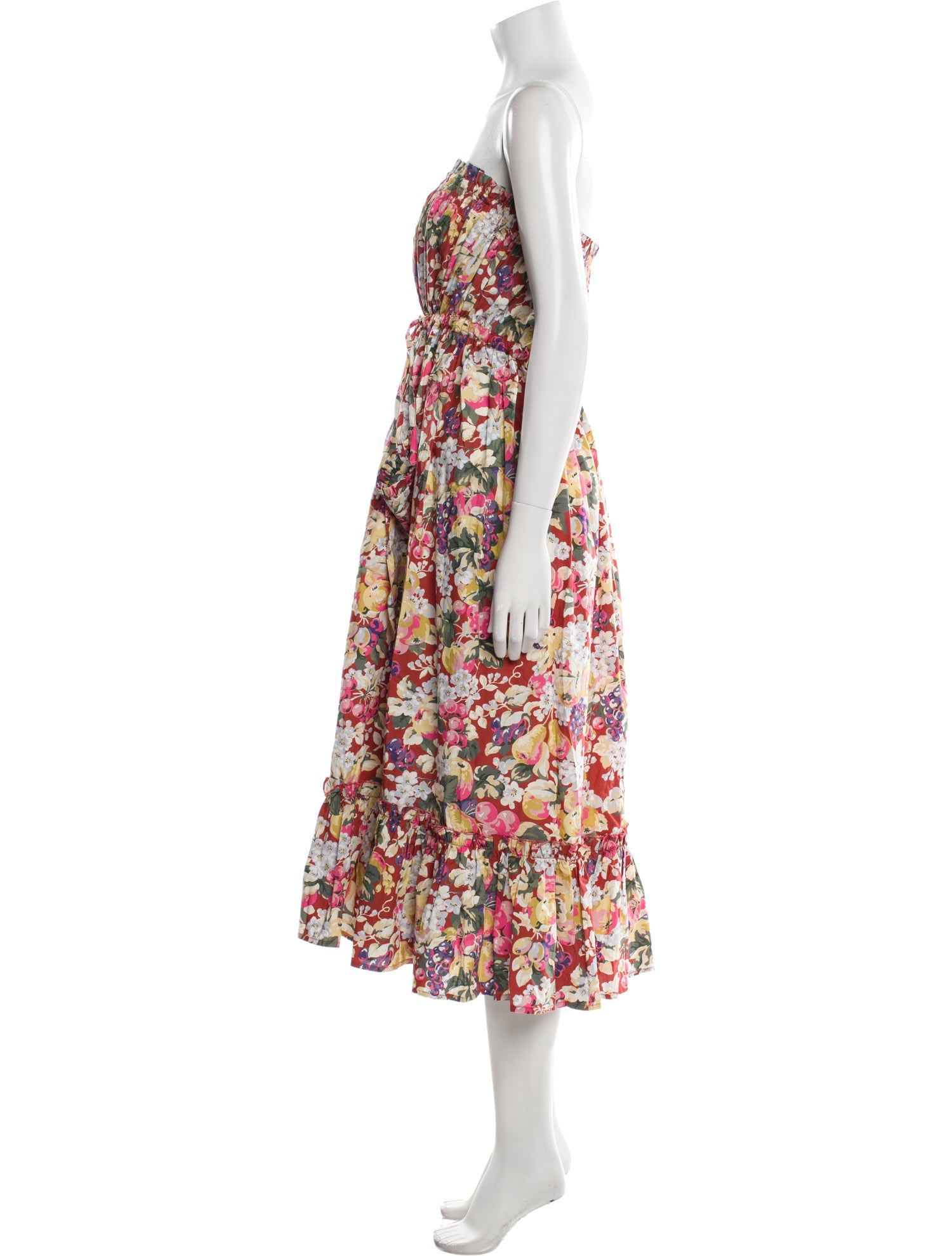 Batsheva x Laura Ashley Floral Print Midi Length Dress