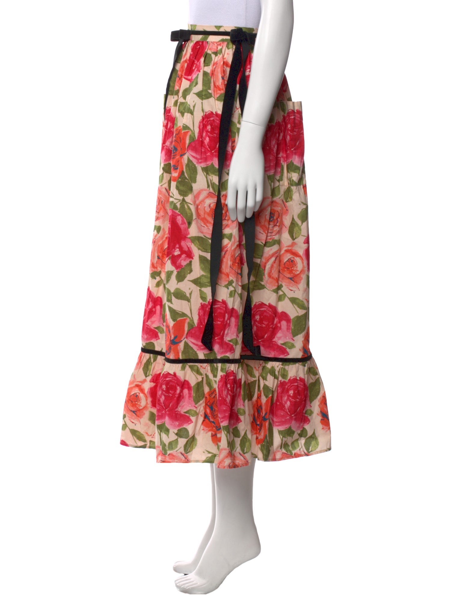 Batsheva x Laura Ashley Floral Print Midi Length Skirt w/ Tags