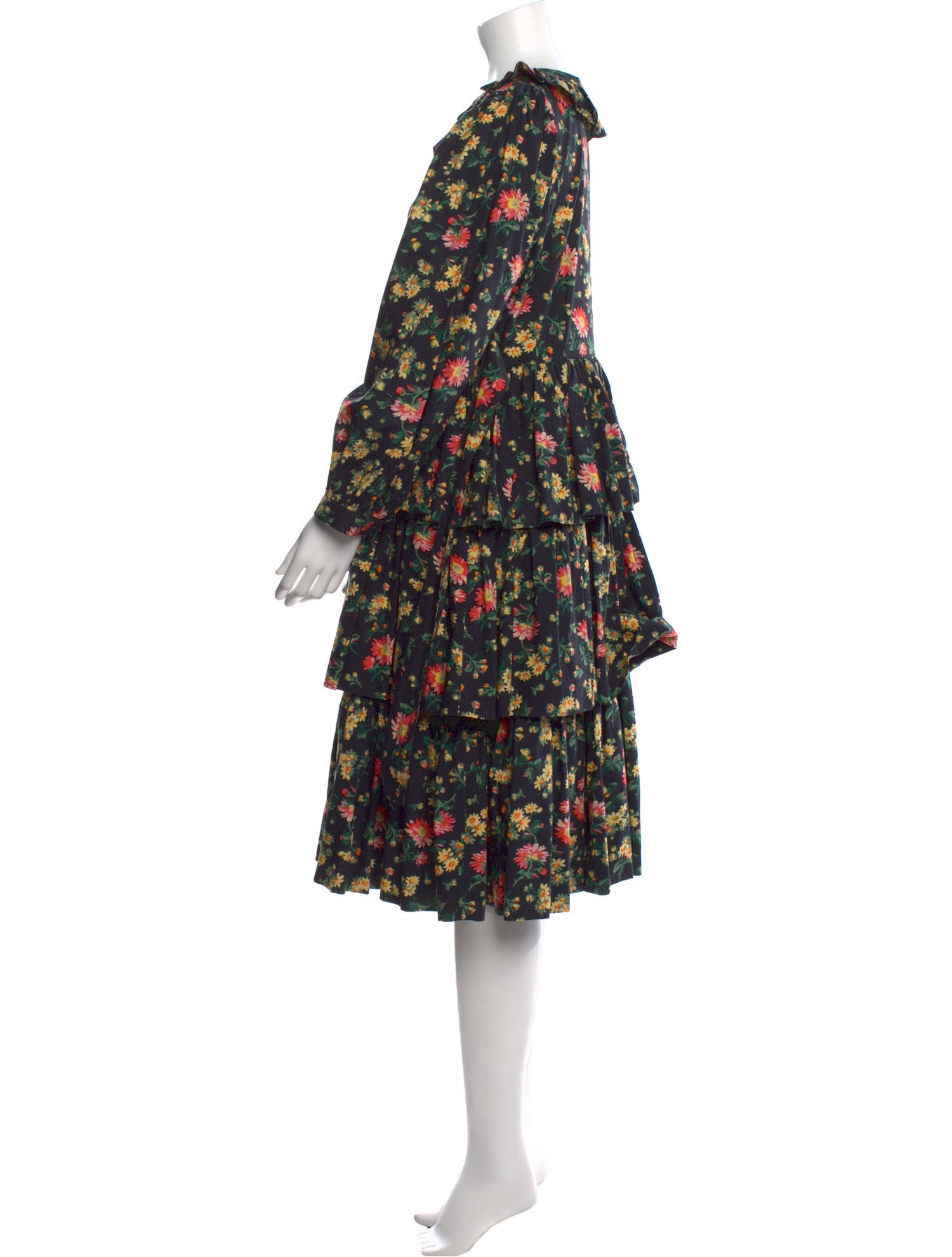 Batsheva x Laura Ashley Floral Print Midi Length Dress