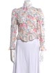 Batsheva x Laura Ashley Floral Print Mock Neck Blouse