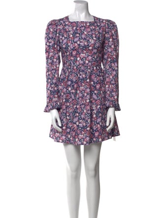 Batsheva x Laura Ashley Floral Print Mini Dress