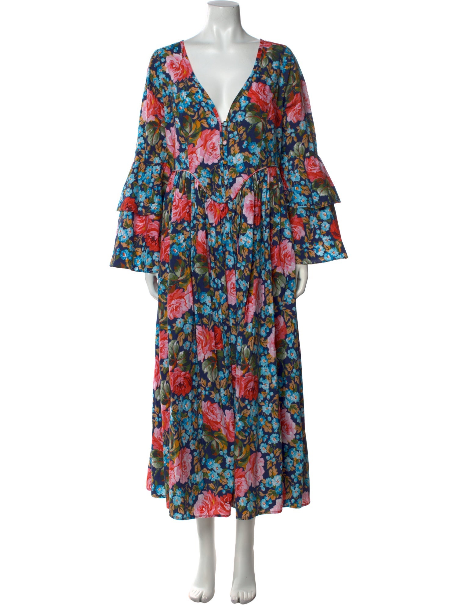Batsheva x Laura Ashley Floral Print Long Dress w/ Tags