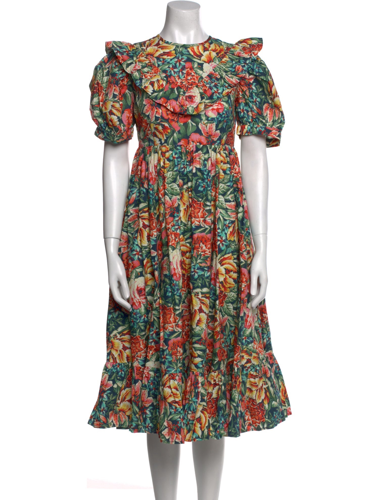 Batsheva x Laura Ashley Floral Print Midi Length Dress w/ Tags