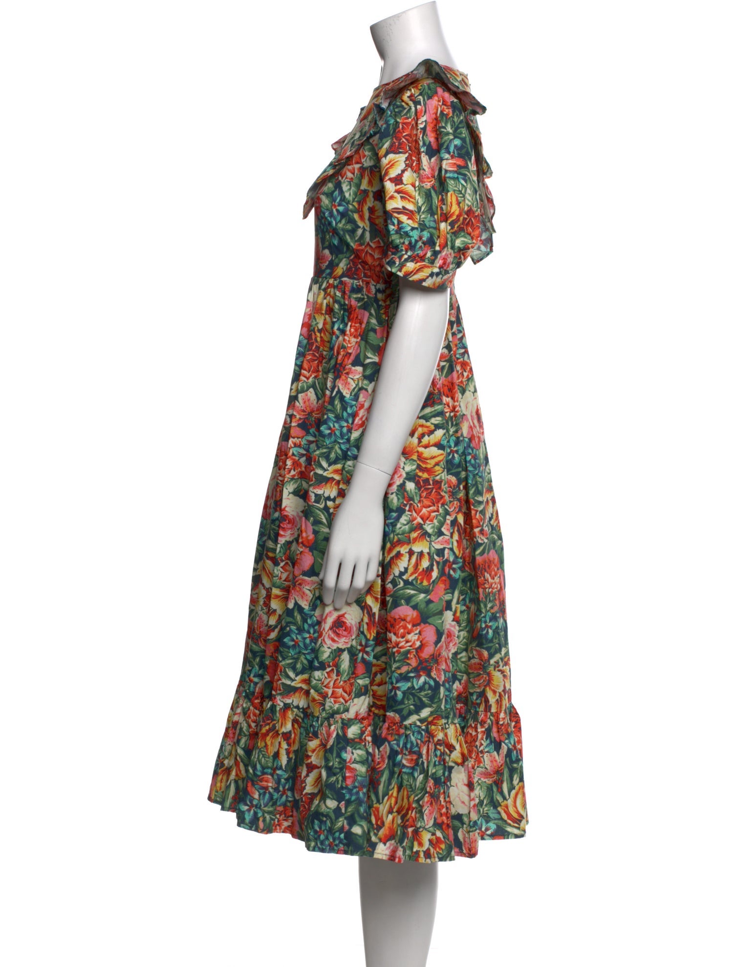 Batsheva x Laura Ashley Floral Print Midi Length Dress w/ Tags