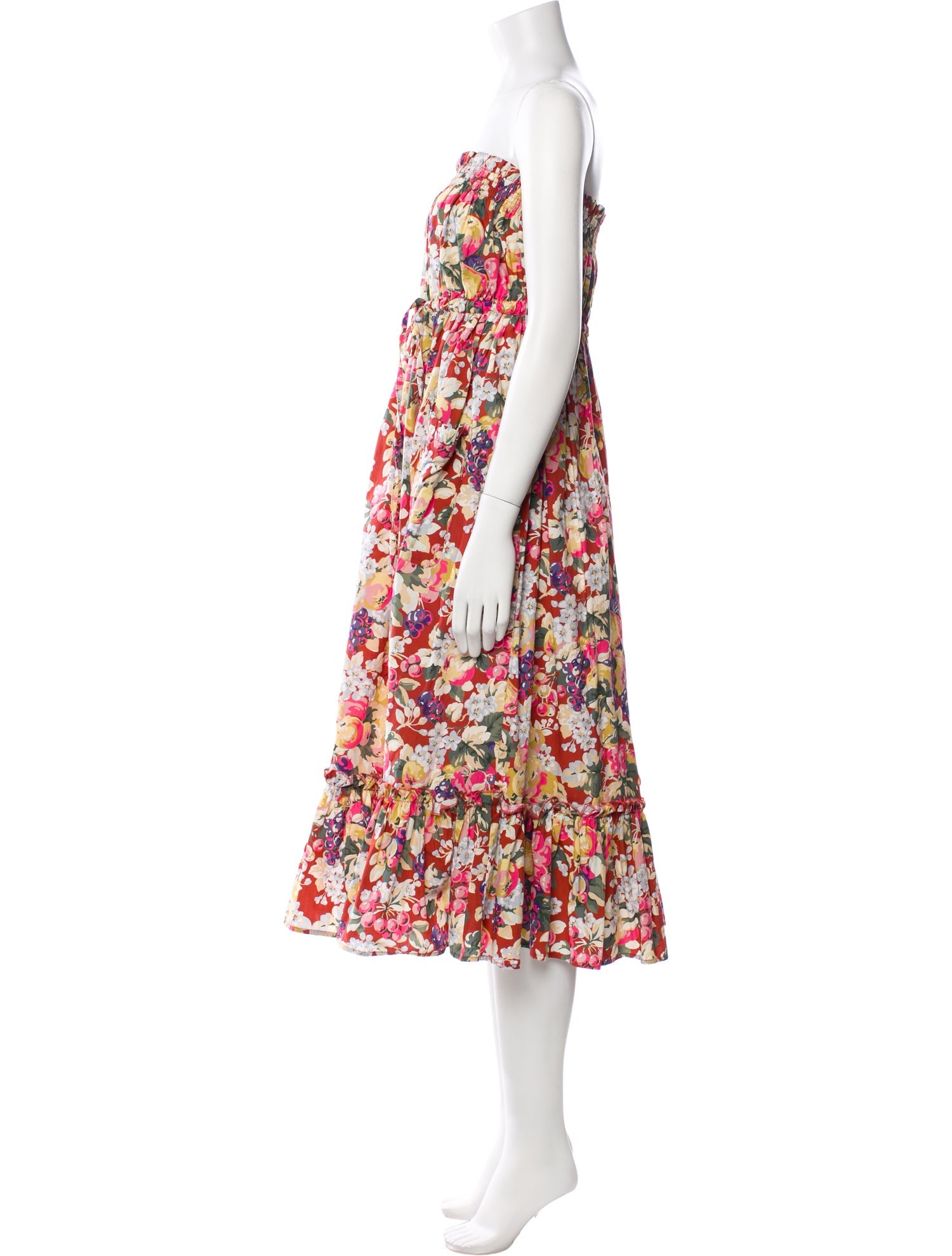 Batsheva x Laura Ashley Floral Print Midi Length Dress