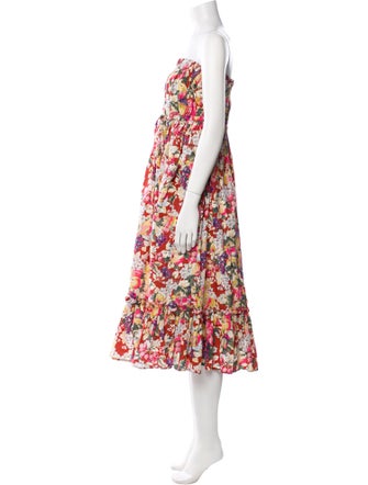 Batsheva x Laura Ashley Floral Print Midi Length Dress