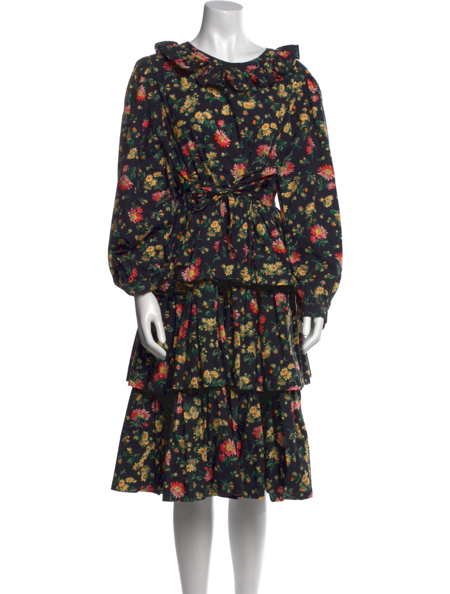 Batsheva x Laura Ashley Floral Print Midi Length Dress