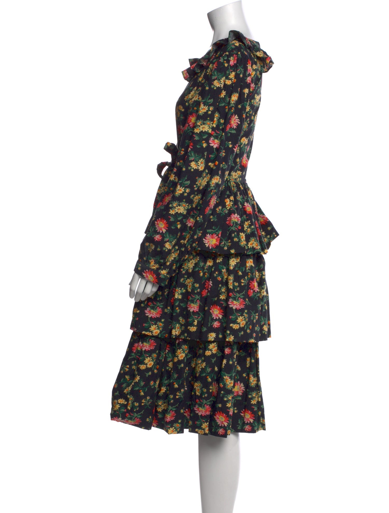 Batsheva x Laura Ashley Floral Print Midi Length Dress