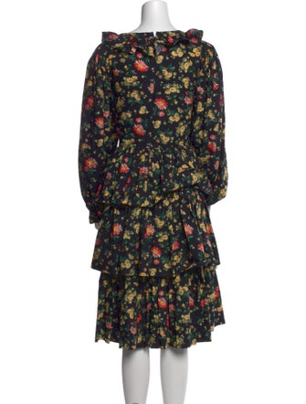 Batsheva x Laura Ashley Floral Print Midi Length Dress