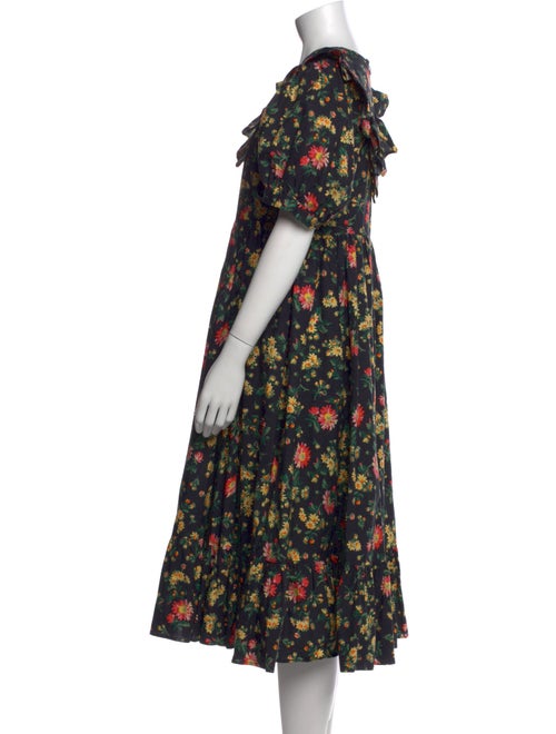 Batsheva x Laura Ashley Floral Print Midi Length Dress