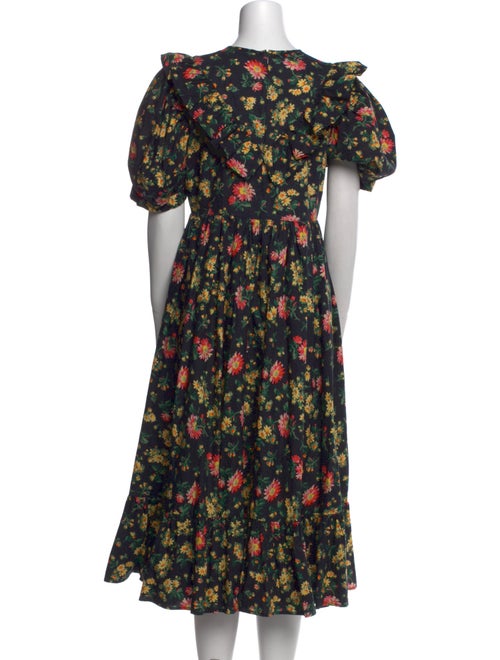Batsheva x Laura Ashley Floral Print Midi Length Dress