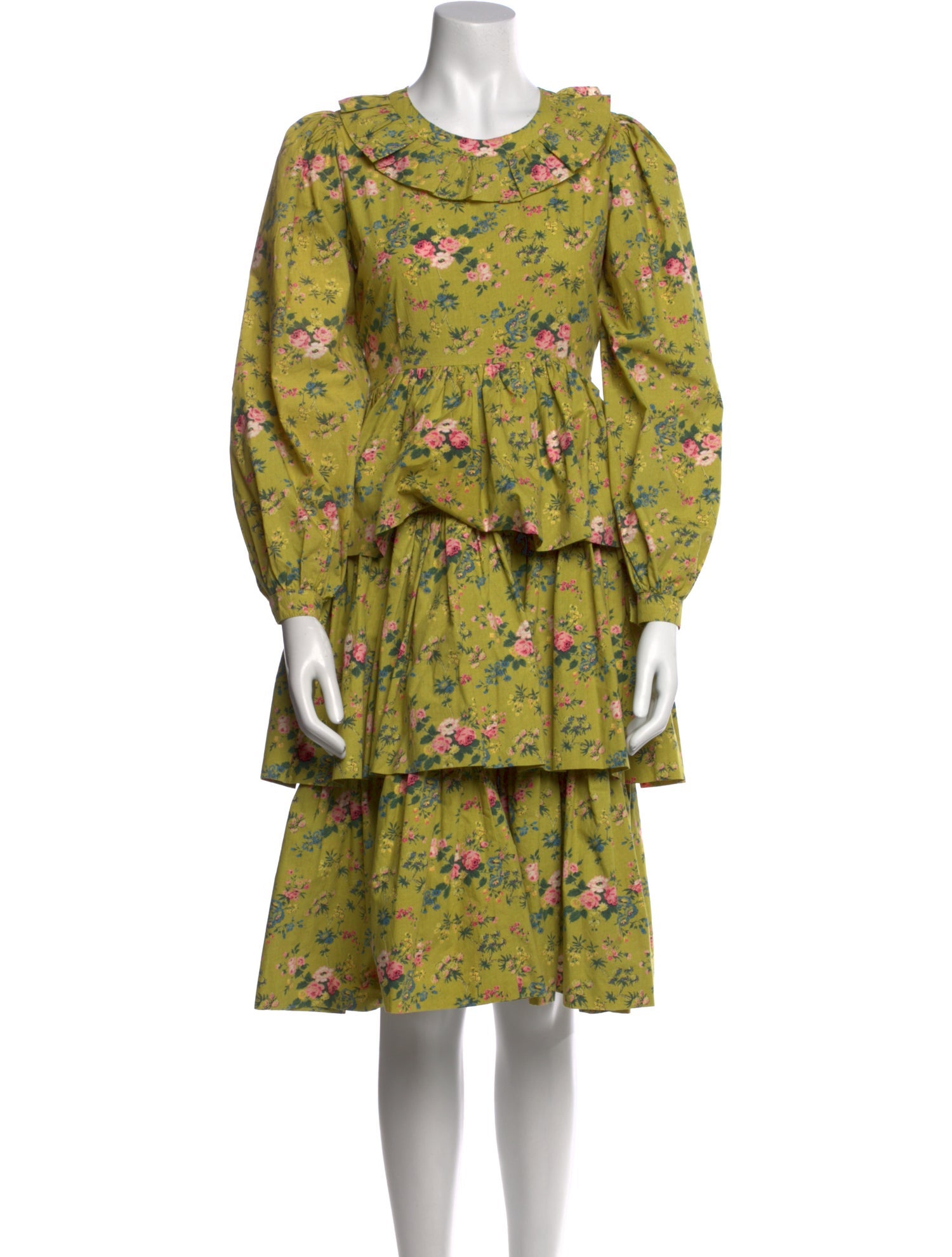 Batsheva x Laura Ashley Floral Print Midi Length Dress w/ Tags