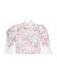Batsheva x Laura Ashley Floral Print Mock Neck Crop Top