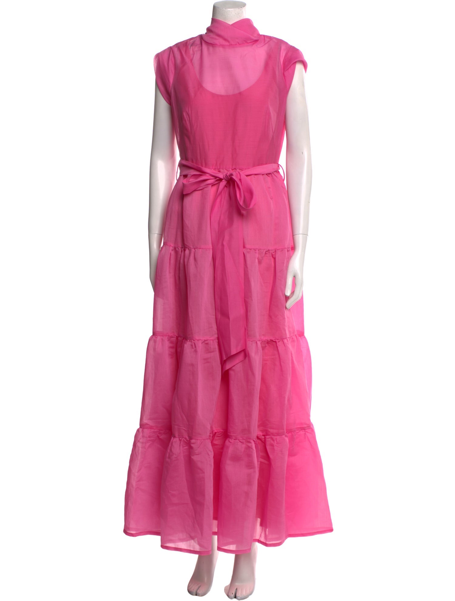 Baruni Mock Neck Long Dress