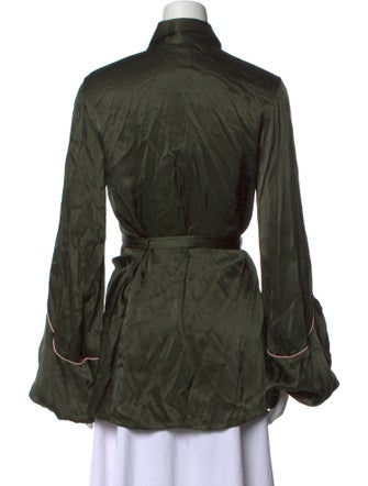 Baruni Long Sleeve Button-Up Top