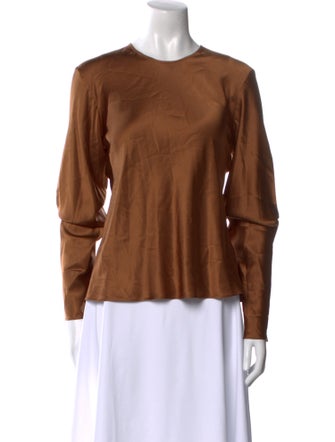 Bardo Collective Silk Crew Neck Blouse
