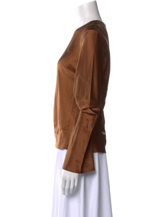 Bardo Collective Silk Crew Neck Blouse