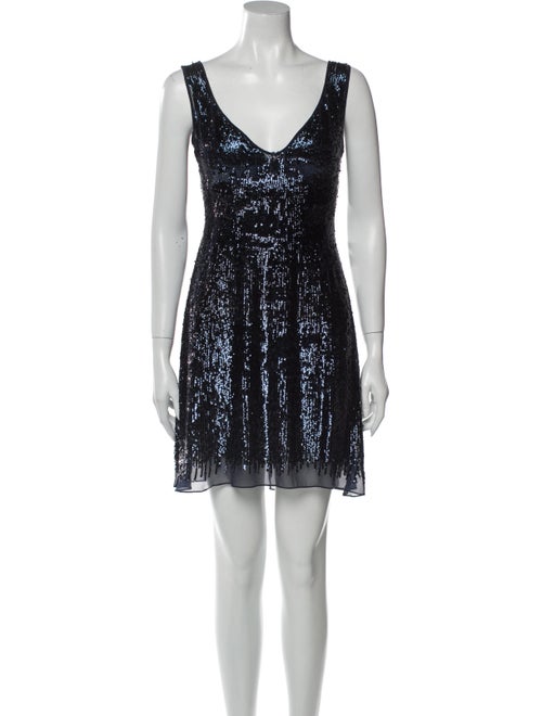 Basix Black Label Silk Mini Dress Black