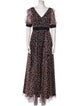 Basix Black Label Animal Print Long Dress