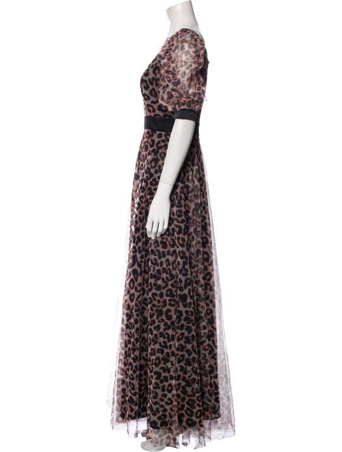 Basix Black Label Animal Print Long Dress