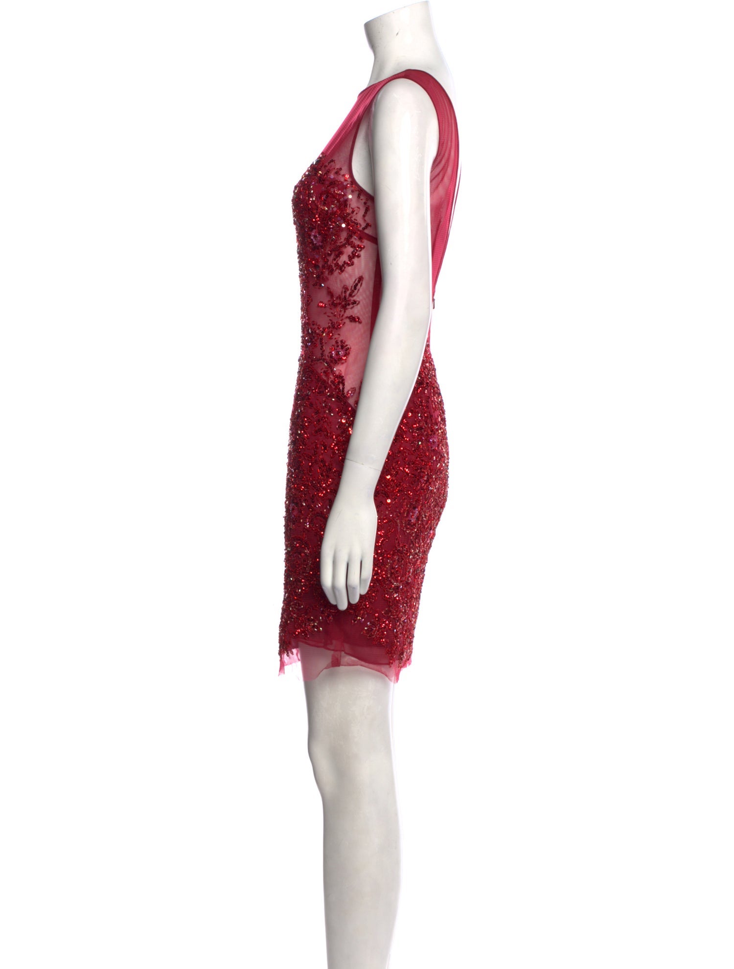 Basix Black Label Bateau Neckline Mini Dress