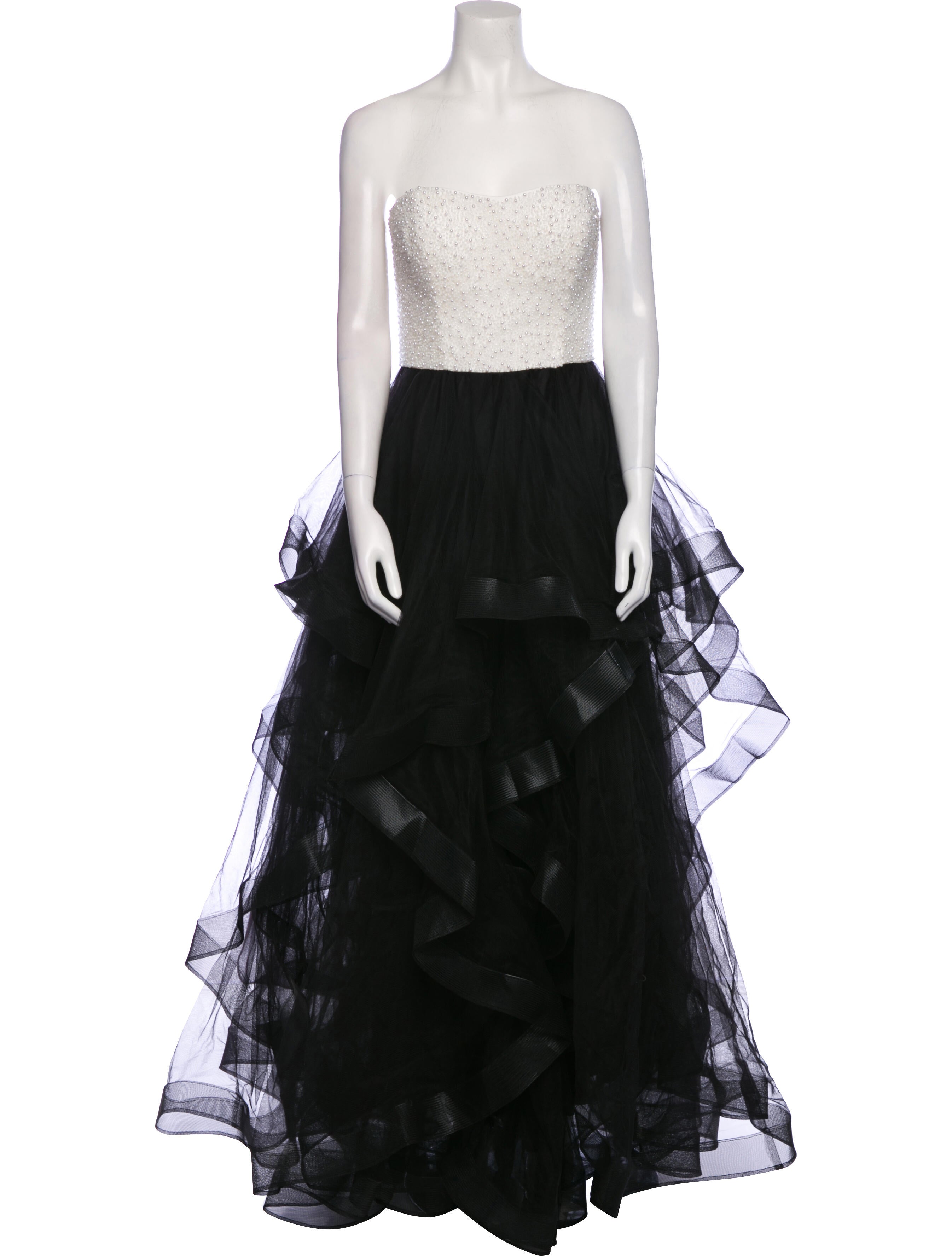 Basix Black Label Lace Pattern Long Dress