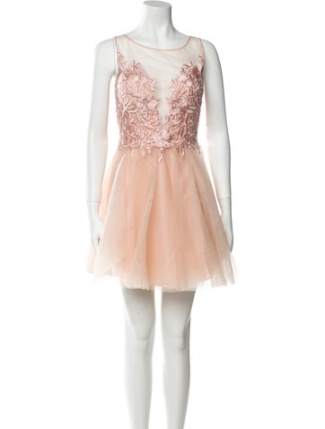 Basix Black Label Dresses Scoop Neck Mini Dress M