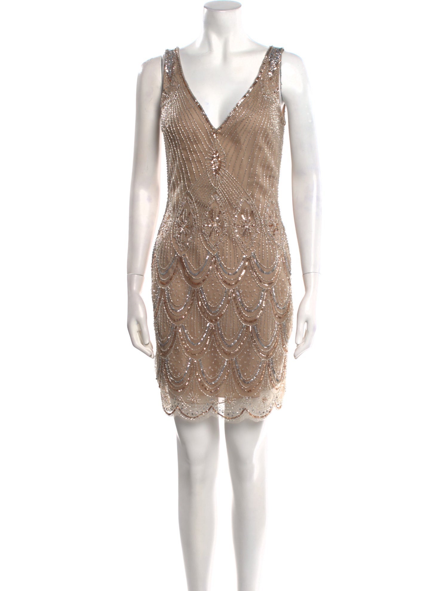 Basix Black Label V-Neck Mini Dress