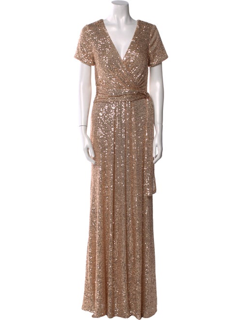 Basix Black Label V-Neck Long Dress