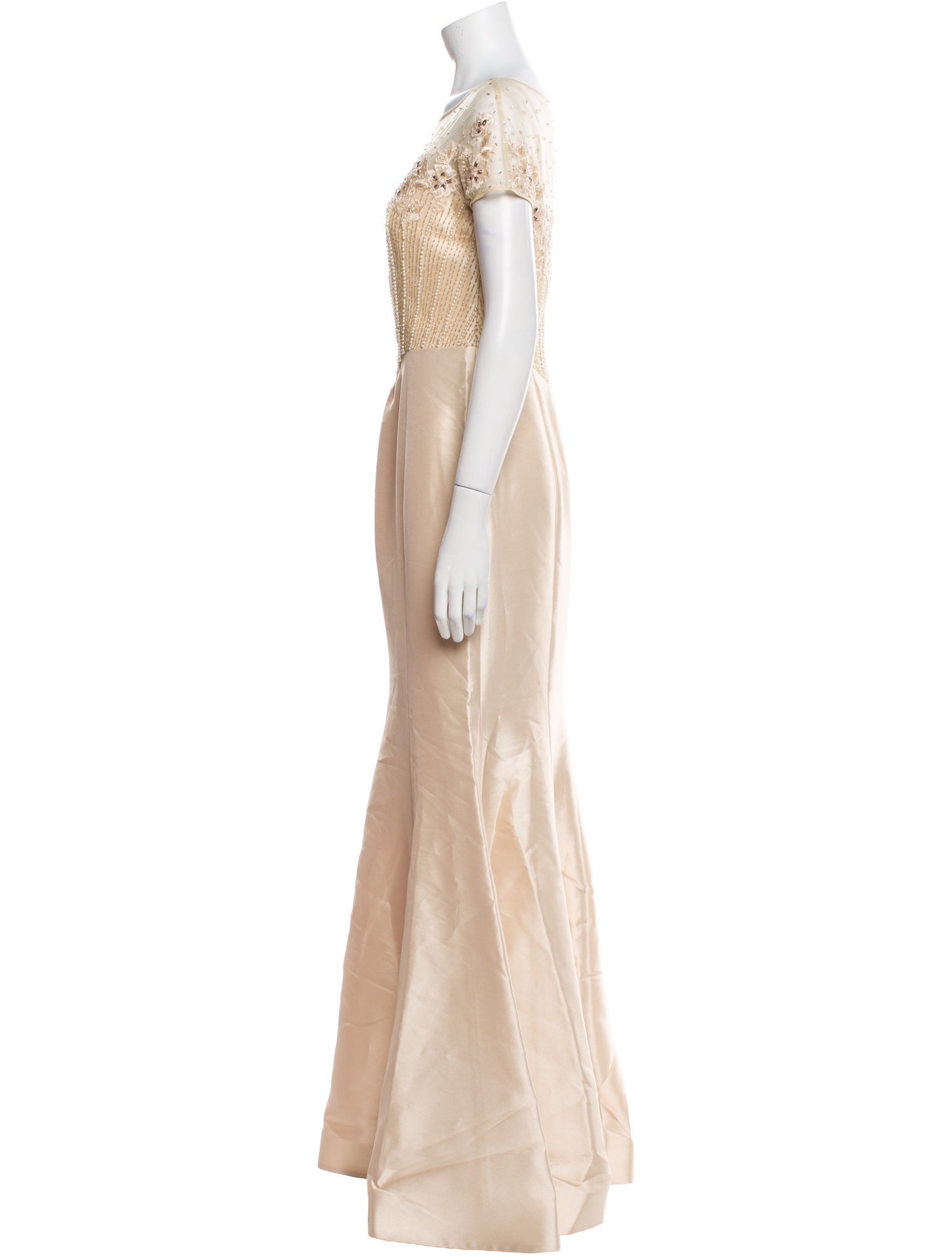 Basix Black Label Scoop Neck Long Dress