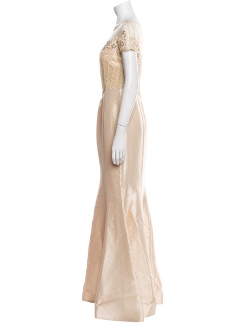 Basix Black Label Scoop Neck Long Dress