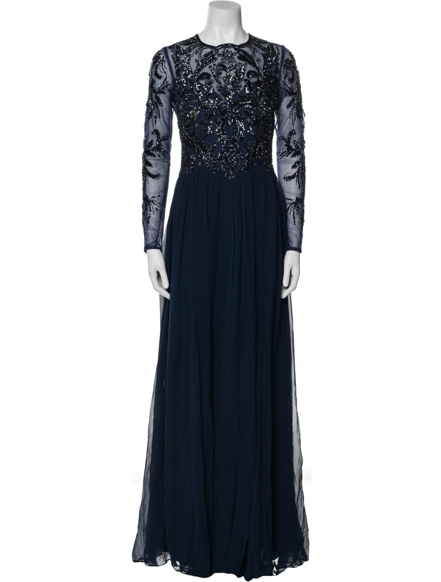 Basix Black Label Silk Long Dress