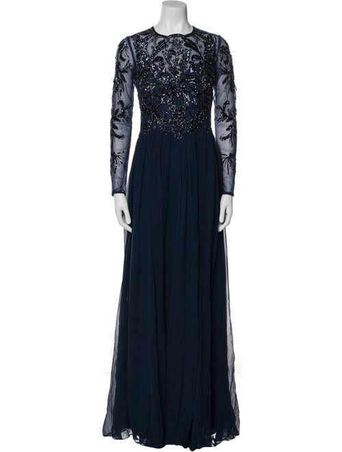 Basix Black Label Silk Long Dress