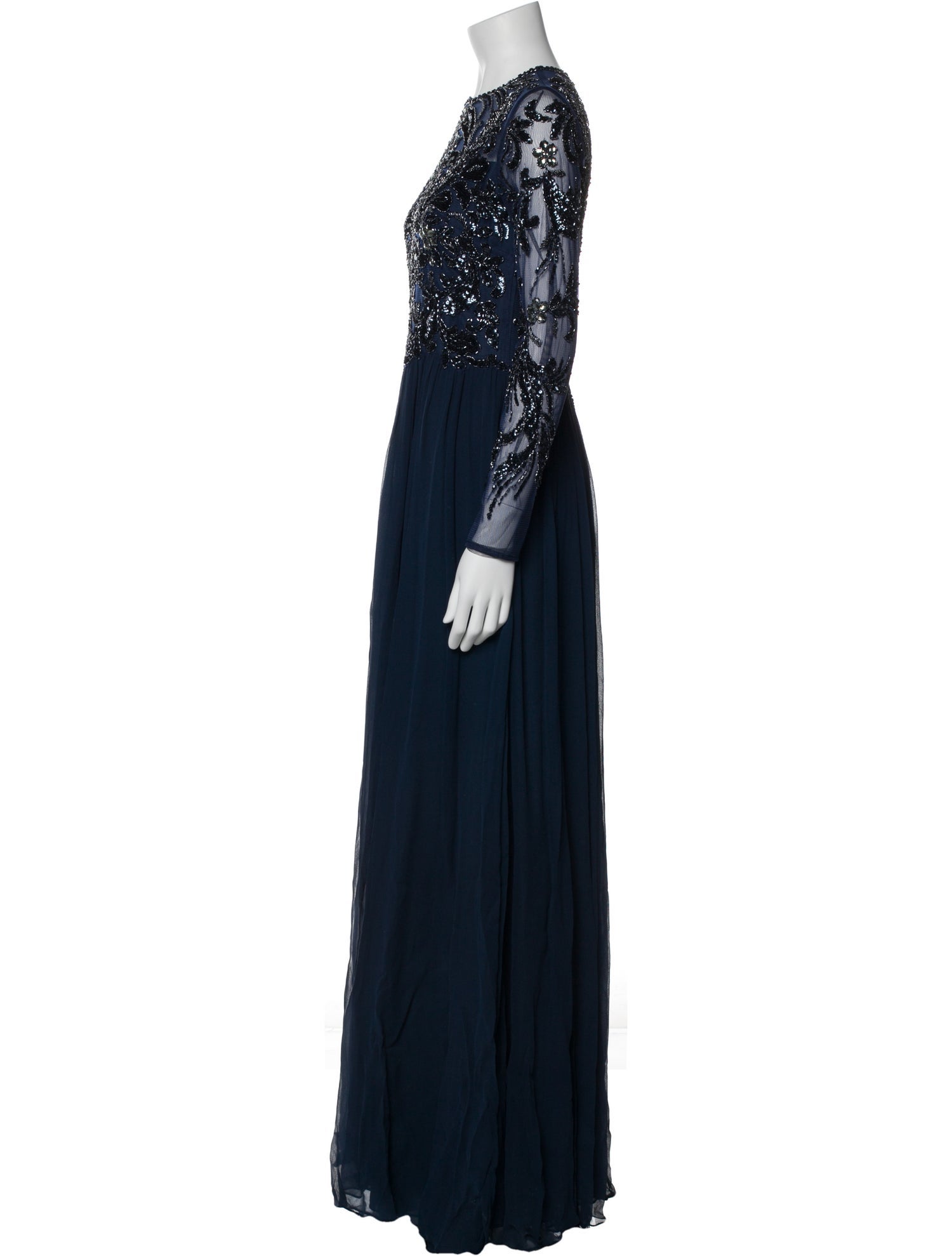 Basix Black Label Silk Long Dress