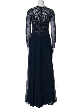 Basix Black Label Silk Long Dress