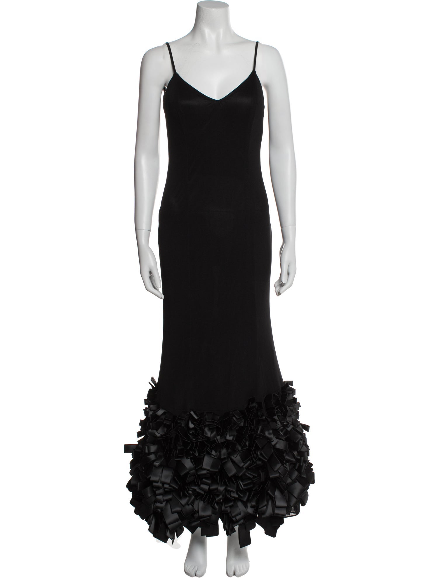 Basix Black Label V-Neck Long Dress