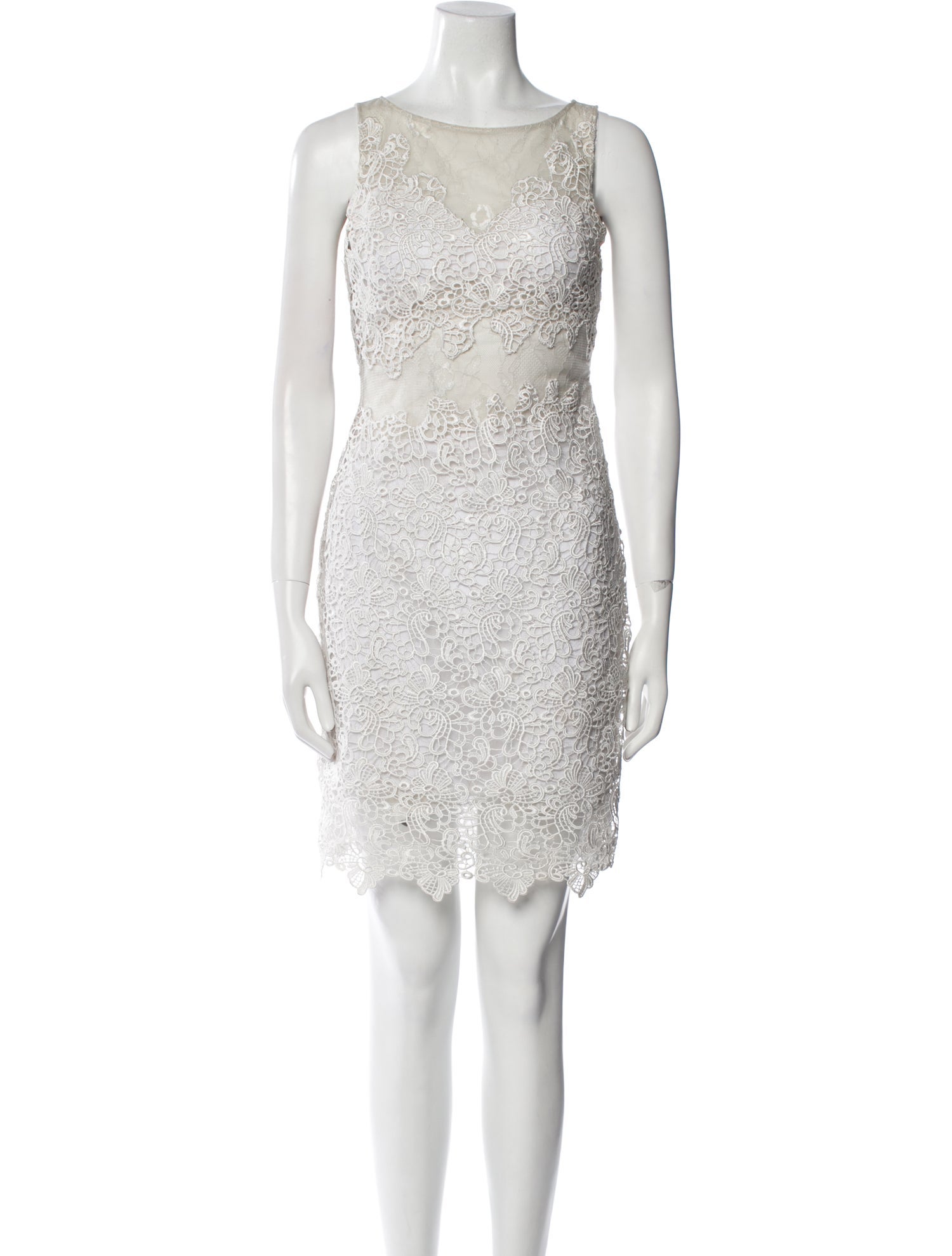 Basix Black Label Bateau Neckline Mini Dress