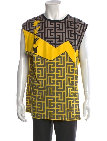 Balmain x Pokémon T-Shirts Graphic Print Crew Neck T-Shirt L