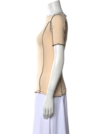 Base Mark Bateau Neckline Short Sleeve Top