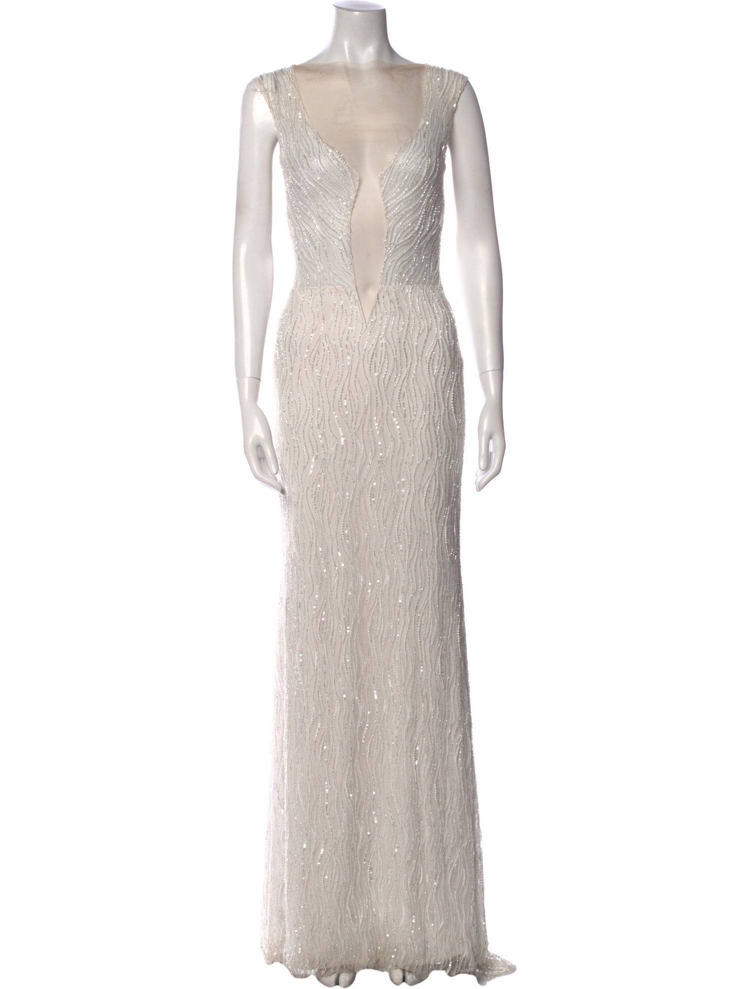 Berta V-Neck Long Dress