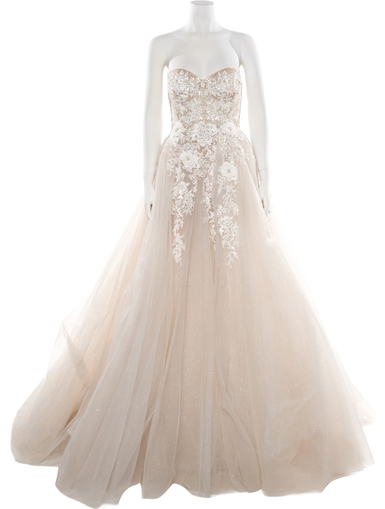 Berta Strapless Long Dress