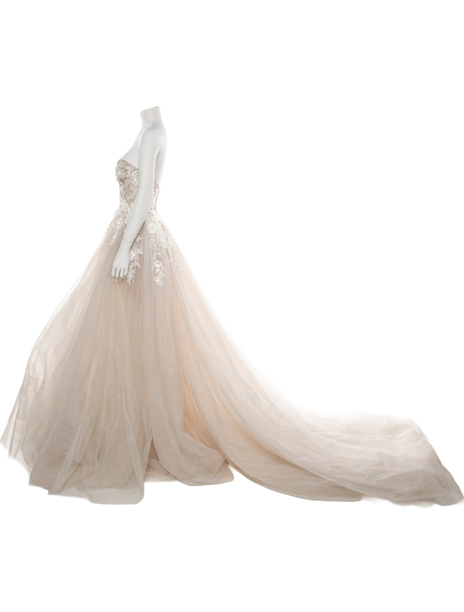 Berta Strapless Long Dress