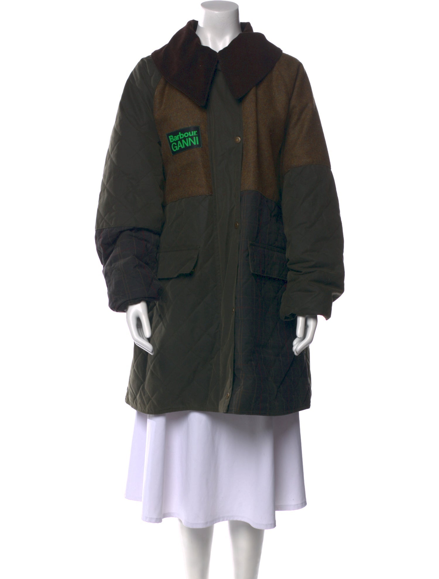 Barbour x GANNI Printed Coat