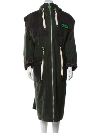 Barbour x GANNI Faux Fur Coat