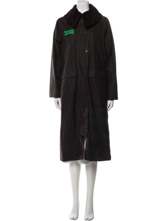 Barbour x GANNI Faux Fur Coat