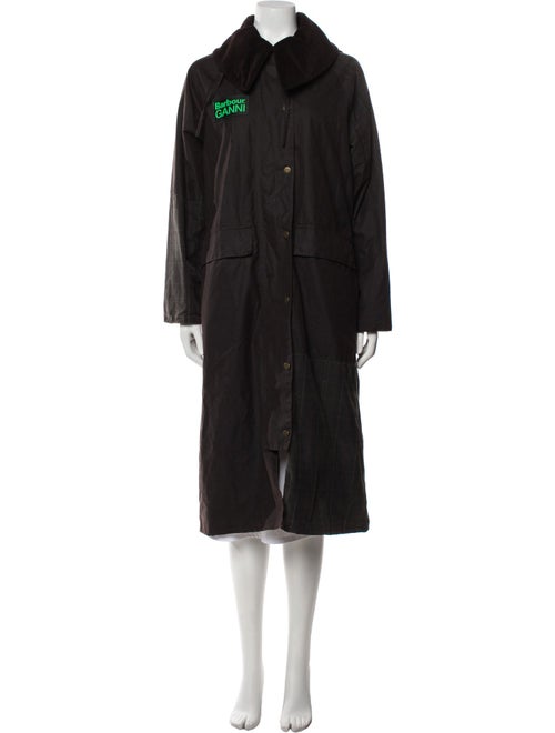 Barbour x GANNI Faux Fur Coat