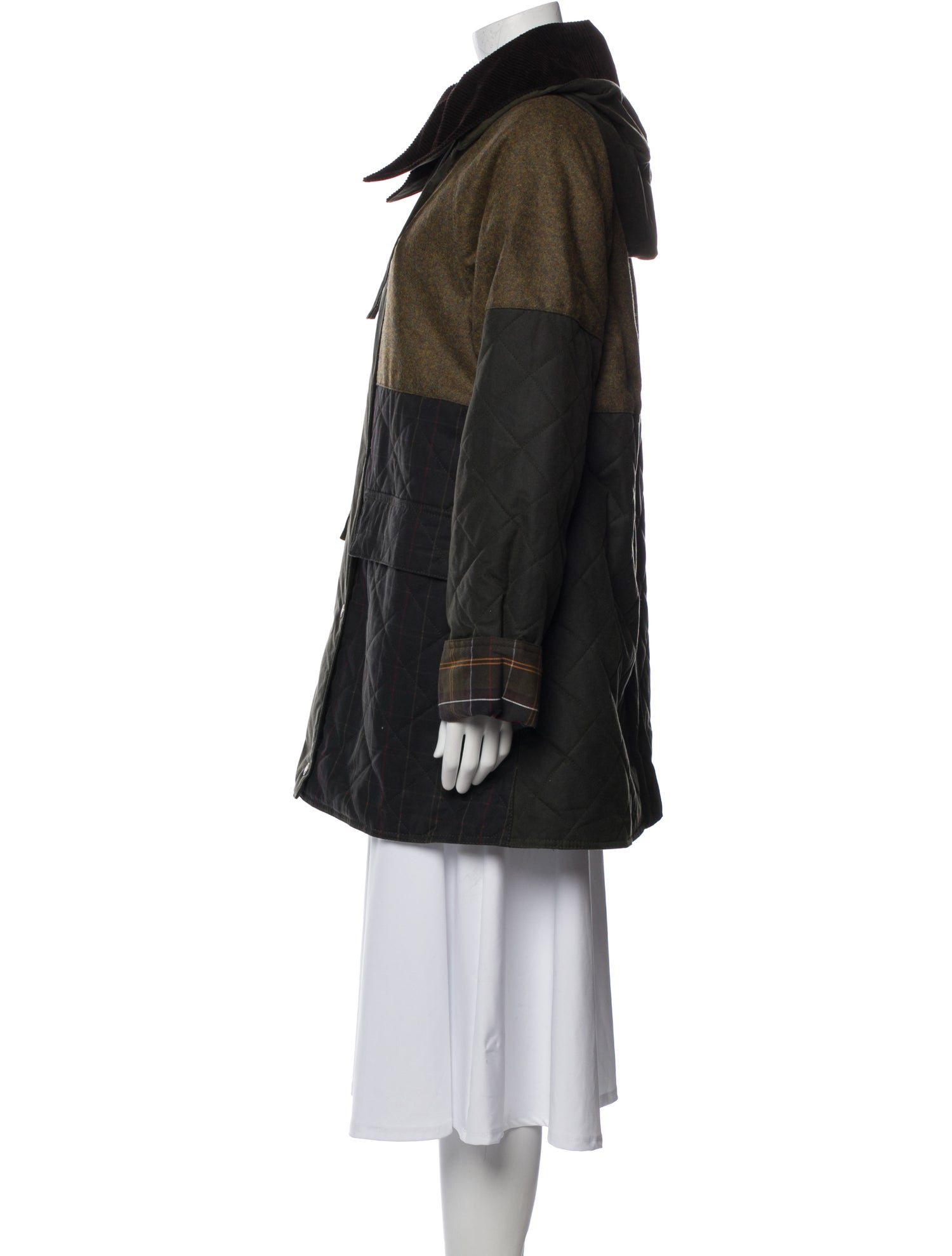 Barbour x GANNI Colorblock Pattern Utility Jacket