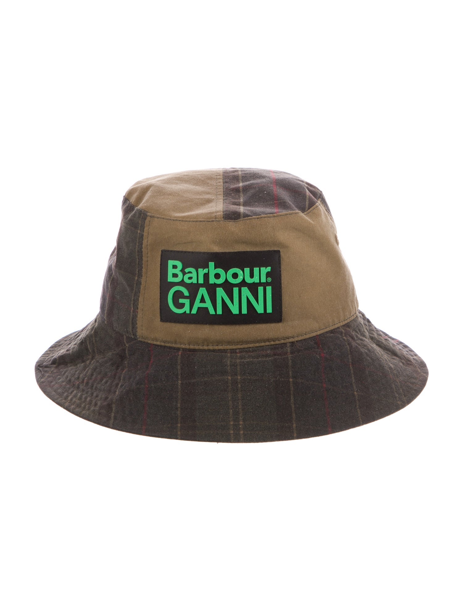 Barbour x GANNI Plaid Bucket Hat