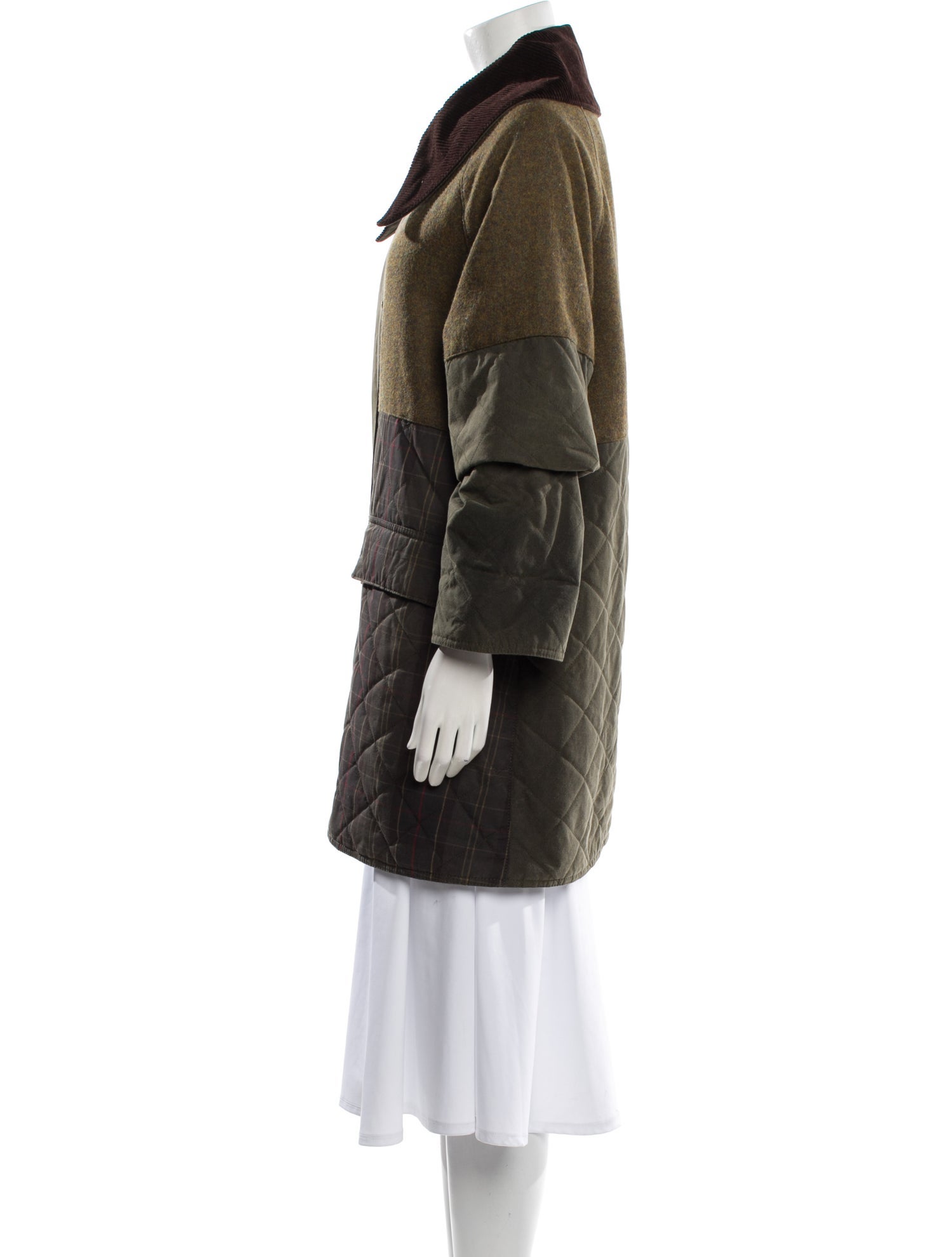 Barbour x GANNI Faux Fur Coat